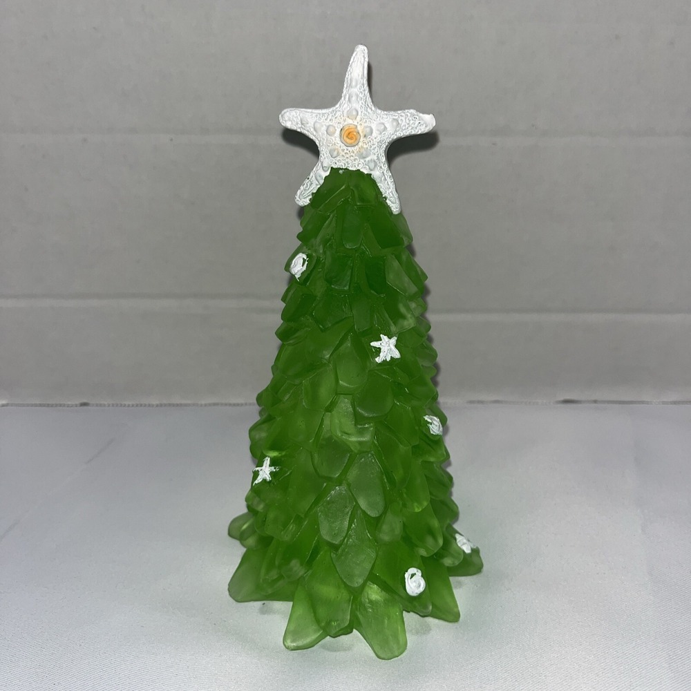 Starfish Christmas Tree, tabletop Decor , 8 Inch , Resin , Nautical , beach